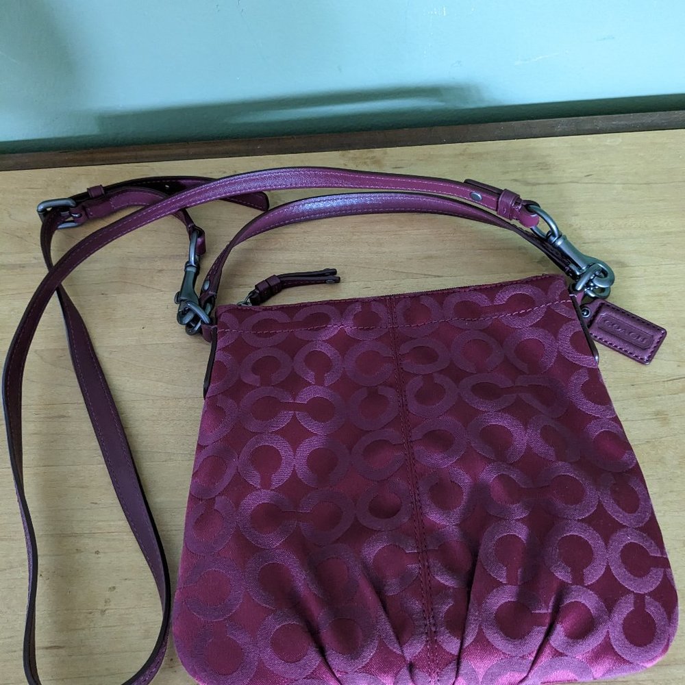 Maroon Coach Purse